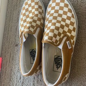 Womens tan vans worn for maybe a month